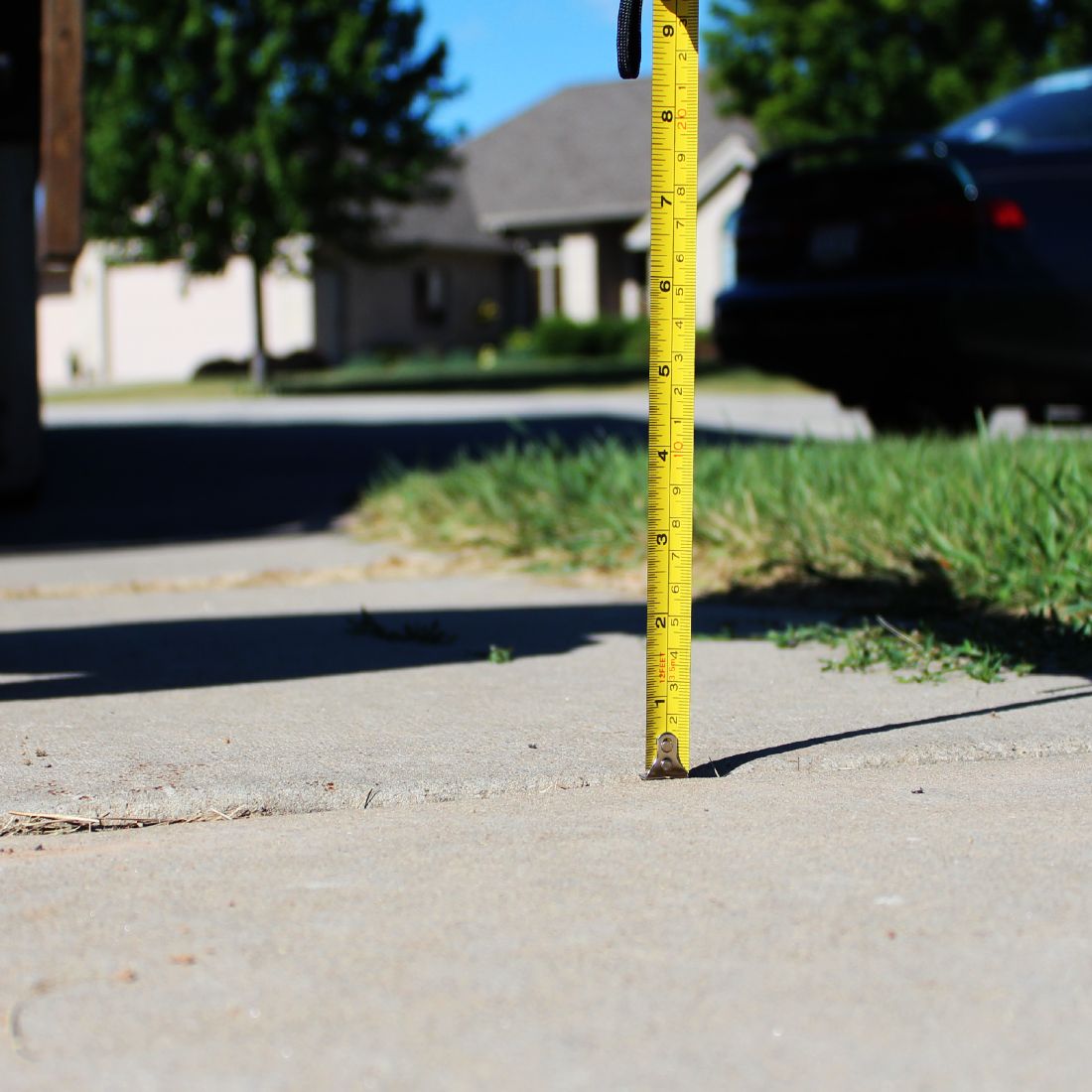 measuring even concrete slabs